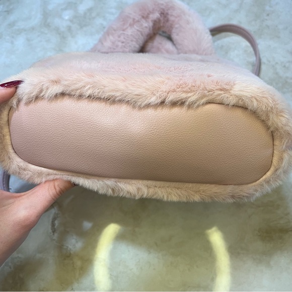 Juicy Couture Dusty Blush Fluffy Mini Tote - Picture 4 of 7